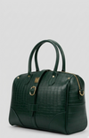 Croc-Embossed Green Leather bag